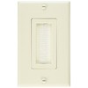 Vanco 120815X Decor Style Brush Bulk Cable Wall Plates, Almond