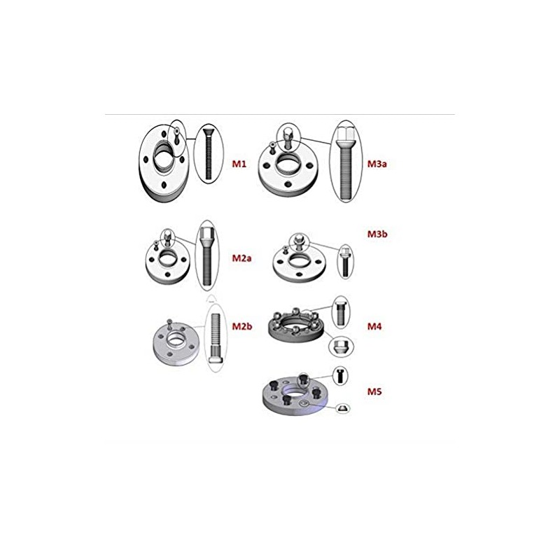 Sparco 051STB04 Set of 2 Specific wheel Spacers