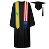 72 Inch St Vincent Flag and USA Flag Graduation Sash
