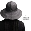Satin-Lined, Waterproof Souwester Hat (Black)