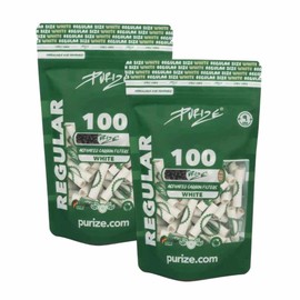 Pack of 200 Regular Size 9 mm (8.3 mm) Activated Carbon Filters (White)