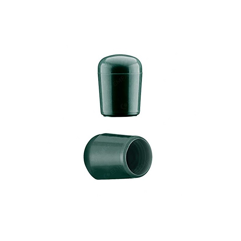 EMFA Caps for Round Pipes 12 mm Green (RAL 6005)