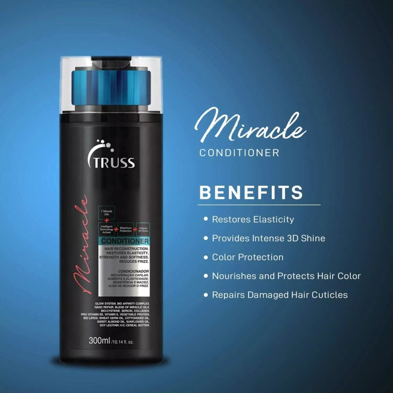 Paquete de champú y acondicionador TRUSS Miracle con máscara para