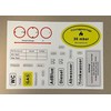 JANSTAHL Motorhome Sticker Set Gas G 607 Weight Height Width