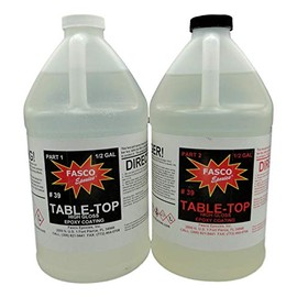 Crystal Clear Epoxy Resin 1 Gallon Kit | Great for Wood Projects BarTops River Tables Tumblers Artist Quality| Two Part Kit Includes Resin and Hardener