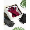 Patelai 3 Pairs Women Winter Gloves Warm Touchscreen Fleece Lined