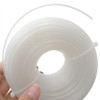 Zeqeey 2.4mm 0.095inch 50m 164ft White Round Nylon Grass Strimmer