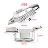HDBUBALUS Chrome Rear Brake Master Cylinder Cover Fit for Harley