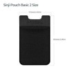 Sinjimoru Pocketbook Type Card Holder, Back Adherent Card Storage Case,