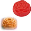 SENHAI 3 Pack Flower Shape Silicone Cake Bread Pie Flan