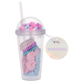 iscream Happy Days Set of 3 Silky Soft Velour Scrunchies - Smiley Prints