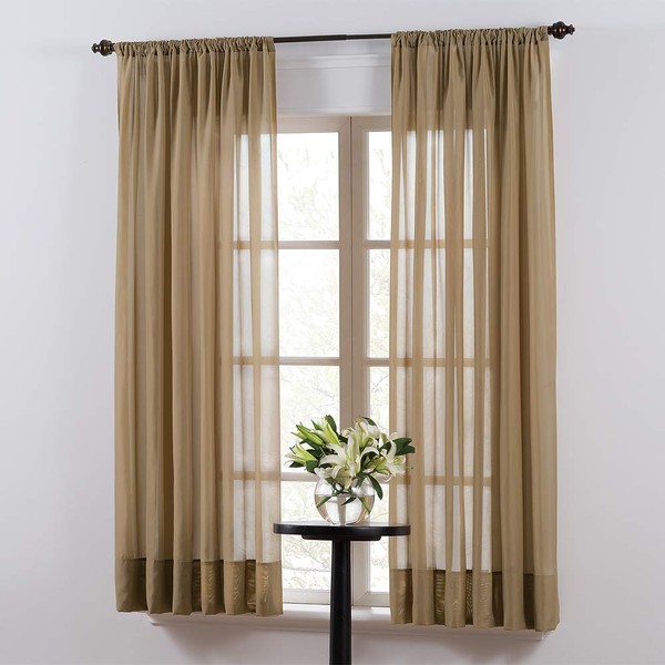 SmartSheer Thermoregulating Semi-Sheer Curtains – Energy-Saving Privacy Panels with UV