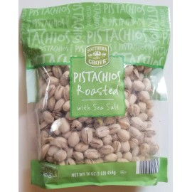 Southern Grove 2 Pk- Roasted Sea Salted Pistachios in Shell, Southern Grove 16oz bags Snack