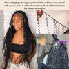 Seimainurs Deep Wave Crochet Hair Long Curly Braiding Hair for