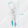 DURATECH 6-1/2Inch Long Nose Locking Pliers, Premium Cr-V Construction, Long