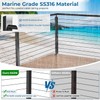 Zylorix 200FT 1/8" T316 Stainless Steel Cable Marine Grade, Wire