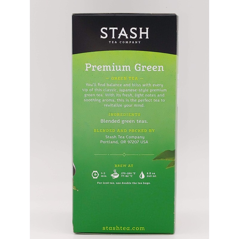 Stash Premium Green Tea (Box of 30) by Stash Tea
