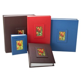 KVD Albums 4x6 Photo Album, Fits 100 Pictures with Window Frame Cover Brown