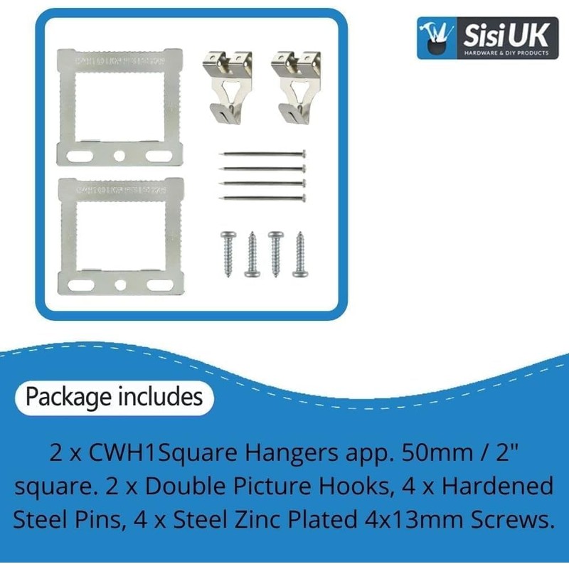 Picture Hanging Kit Canvas Floater Box Frame with Chrome Plated