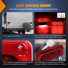 Nilight RV Tail Light 2PCS 54 LED White License Plate