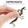 Metal Mantis Brass Praying Mantis Mini Fairy Garden Animal Figurines