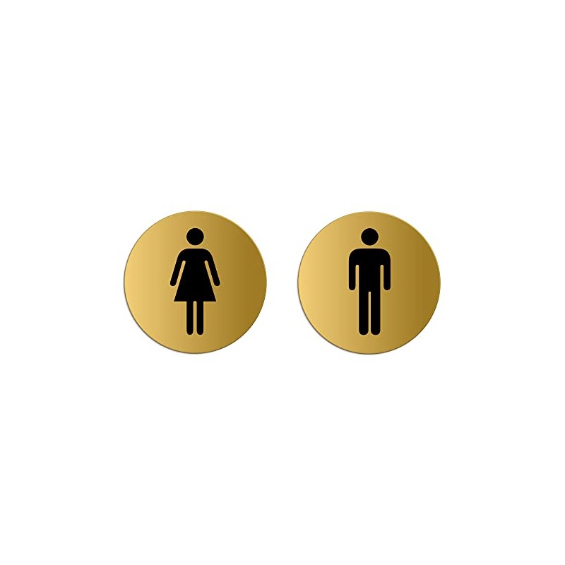 6700-M Toilet Signs for Men and Women Diameter 75 mm