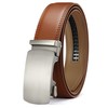 YOETEY Automatic Belt Men's Leather Without Holes, Leather Belt Men's