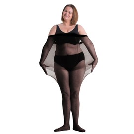 All Woman Plus Size 20 Denier Hips Up To 90" (225cms) Single Pack Black UK32/42