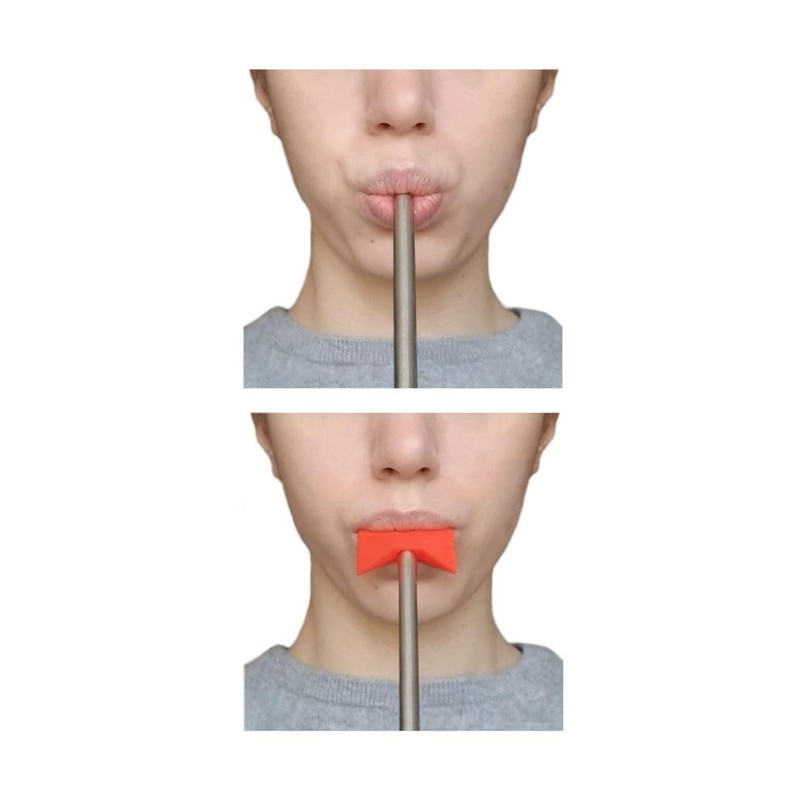 Pixie Tip Anti-Aging Straw Tip (Pink, 2 Smalls + 2