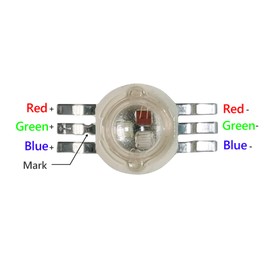 (Pack of 20) 9W RGB 3IN1 Led Beads, Led Chip Lamp Bulb for LED Stage Lights