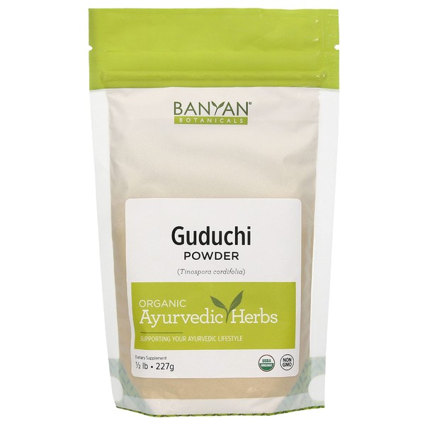 Banyan Botanicals Guduchi Powder – Organic Guduchi Stem Powder (Tinospora Cordifolia) – Supports Healthy Liver Function & Healthy Immune Response* – 1/2 lb. – Non-GMO Sustainably Sourced Vegan