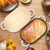 NSIRONS Enameled Cast Iron Sourdough Bread Oven, 5QT Loaf Cast