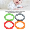 4 Pulseras para la Dentición del bebé, Juguetes de Silicona
