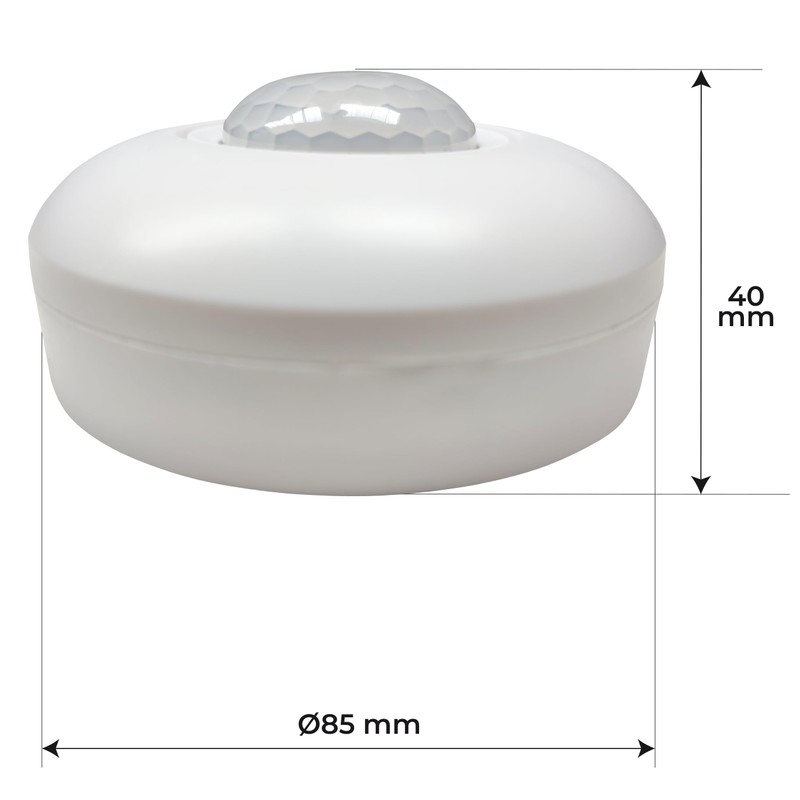 LED ATOMANT Surface Infrared Motion Sensor with Dimmable Light Sensor,