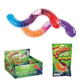 Toysmith The Jumbo Squishy Stretchy Slimy Worm