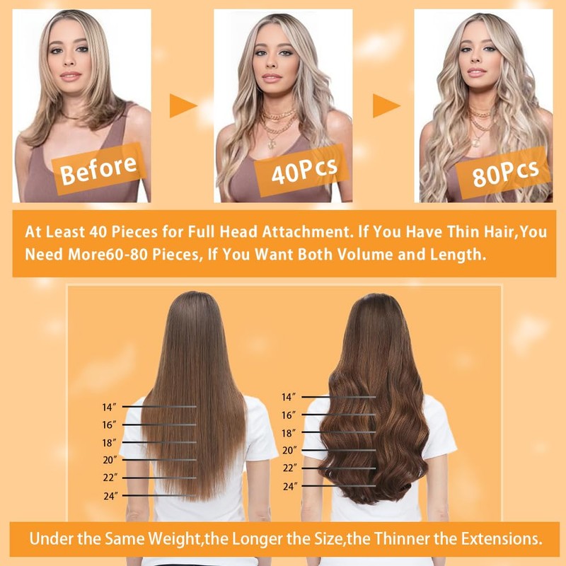 YDDM Cinta En Extensiones De Cabello Cabello Humano, Castaño Castaño