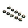 10Pcs Christmas Wreaths Miniature Scene Models Dollhouse Accessories for Above