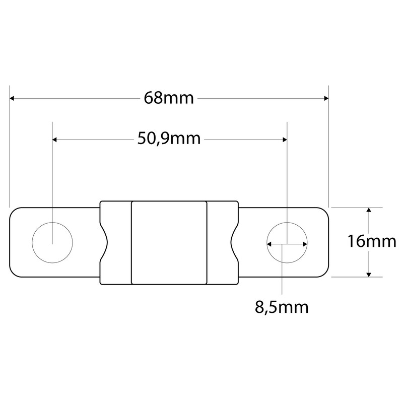 SeKi Mega Screw Fuse High Current Fuse 200 A to