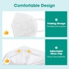 LEMENT KN95 Face Masks,100 Pack Breathable Cup Dust Disposable Masks
