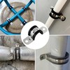 20 PCS Rubber Cushioned U Shaped Pipe Clamps,Stainless Steel Rubber