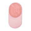 Facial Cleansing Brush, Sonic Waterproof Cleansing Brush(8 Adjustable Speeds) Effectively Cleans and Exfoliates, Soft Silicone Heated Massage Helps Open pores&Import Essence, Relieve Fatigu (Pink)
