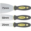 E-Value Soft Grip Stainless Steel Scraper, Blade Width 1.0/2.0/2.0 inches