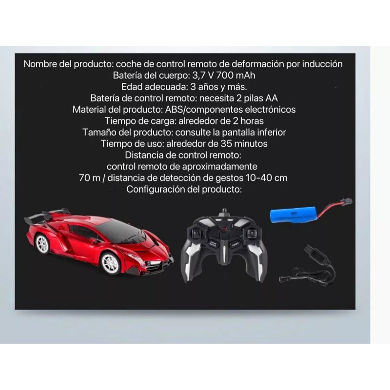 Yuqing 36cm Coche De Control Transformación De Detección De Gestos