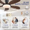 PHORUS Low Profile Ceiling Fans with Lights and Remote/APP,48 Inch
