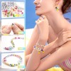 TOAOB 500pcs 4x7mm Vowels Letter Beads Round White Letter Beads