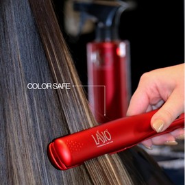 LASIO 1 Inch Pro Straight Ceramic Flat Iron Hair Straightener – Frizz-Free Shine, Salon-Quality Heat, 6 Temp Settings, Matte Finish, Digital Display, Tangle Resistant, For All Hair Types, Smooth & Sleek Styling