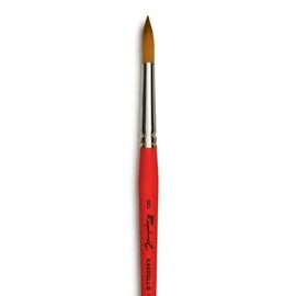 Raphael Kaerell Short Handle Watercolor Brush, Round, 8, Natural