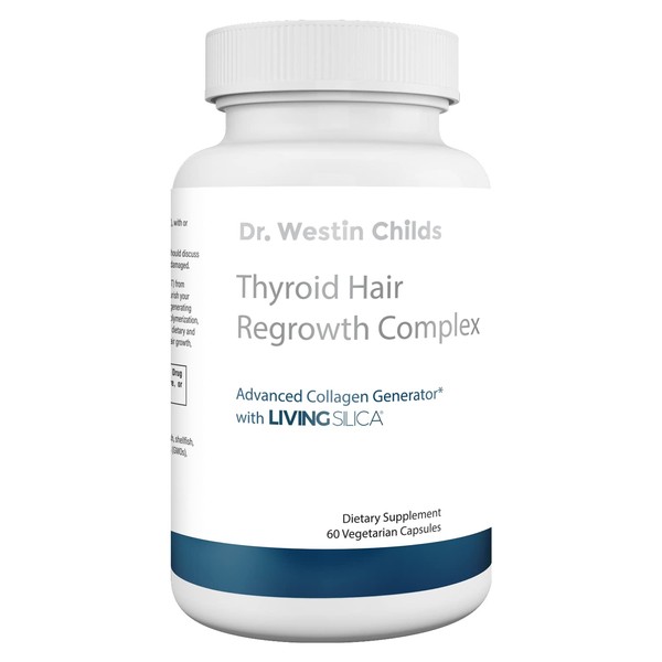Dr. Westin Childs - Thyroid Hair Regrowth Complex - Thyroid Hair, Skin & Nails Vitamin Designed to Naturally Support Hair Growth & Strength - Vegetarian, Non GMO - 30 Day Supply