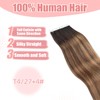 Vlasy Tape in Hair Extensions Human Hair 24 Inch Mini
