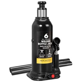 Torin Hydraulic Jack 6 Ton (12,000 lbs) Lifting Automotive Welded Hydraulic Bottle Jack for Repair Vehicle, Cars, Black